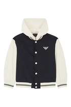 Kids Eagle Hooded Varsity Jacket